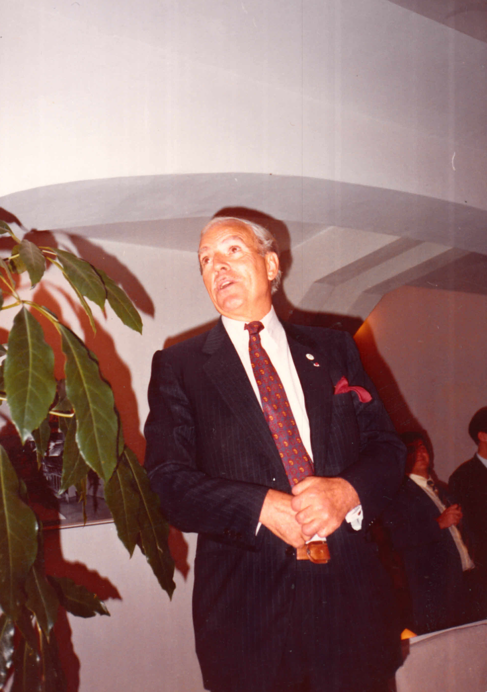 Maurice Herzog at the reception in Miraval