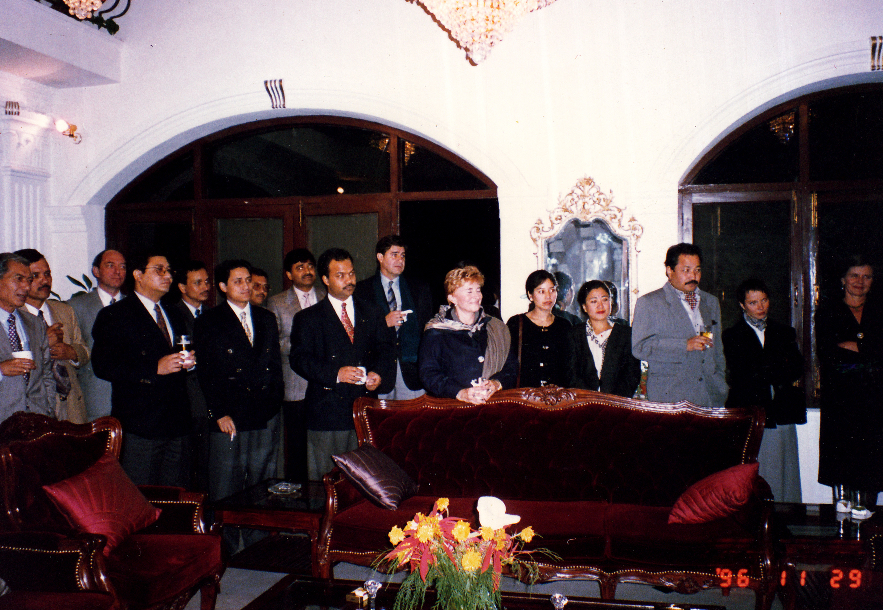 NFCCI reception at Shyam's residence in Miraval, 29 December 1996