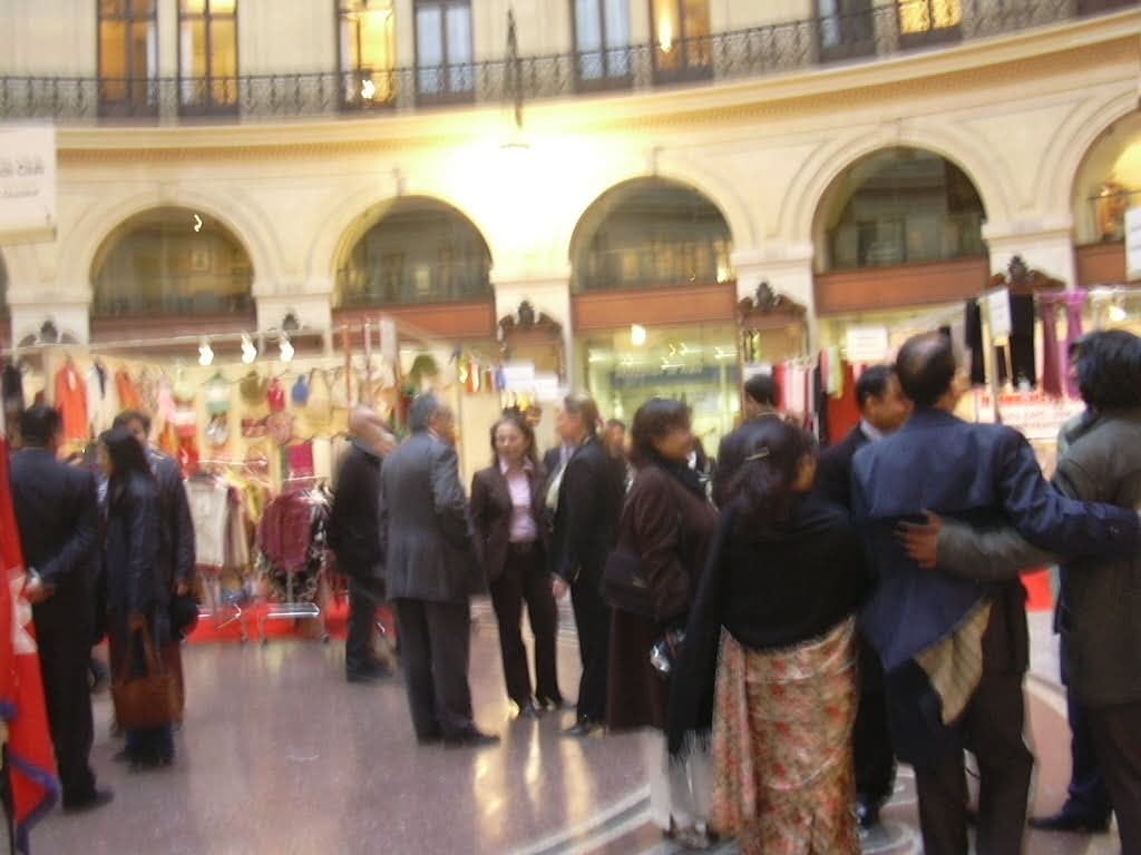 Visitors and participants at a Nepal promotion exhibition