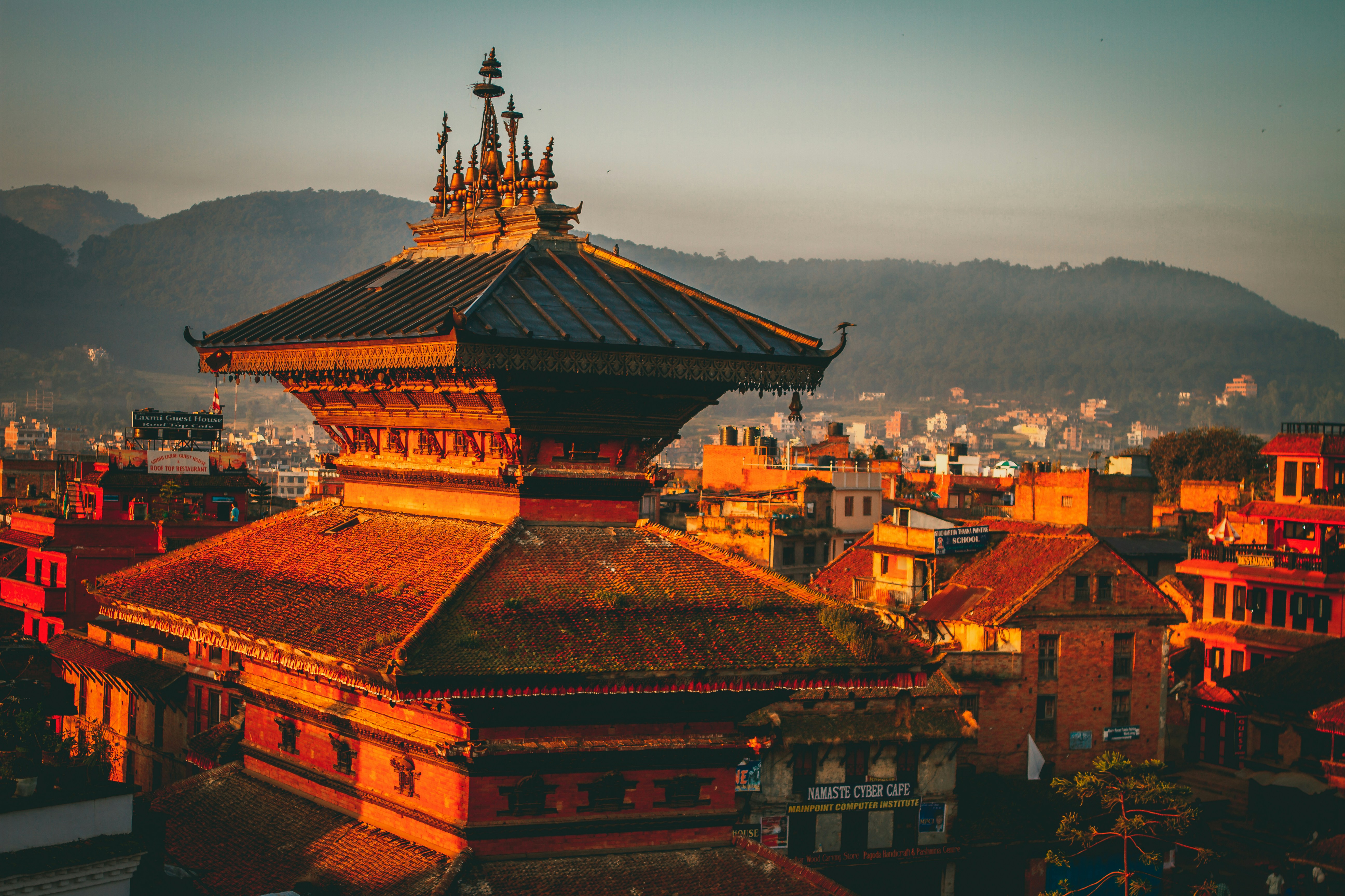 Bhaktapur at night, Nepal